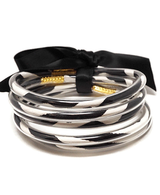 Jelly Tube w/ Patterned Bangle Set