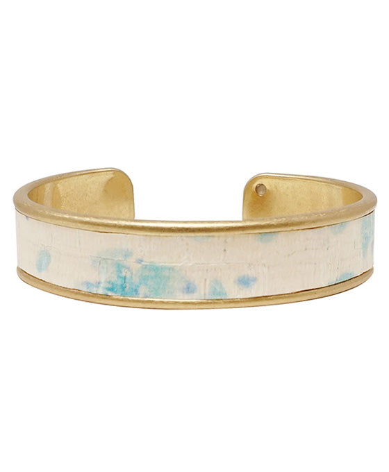 Tie Dye Cork Cuff Bracelet