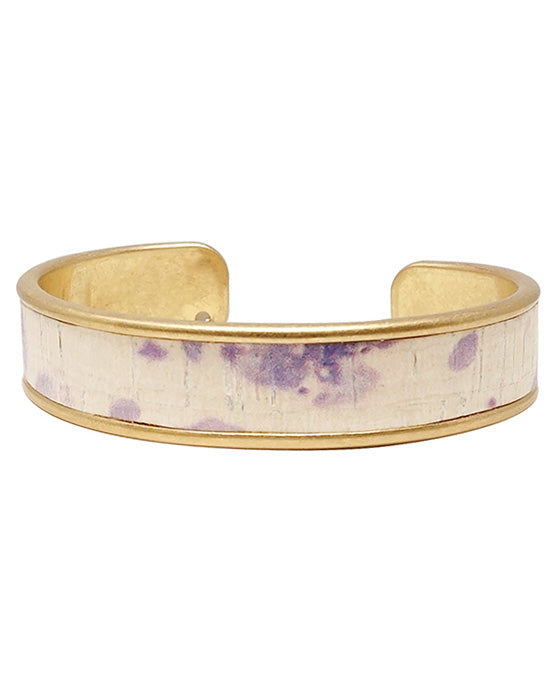 Tie Dye Cork Cuff Bracelet