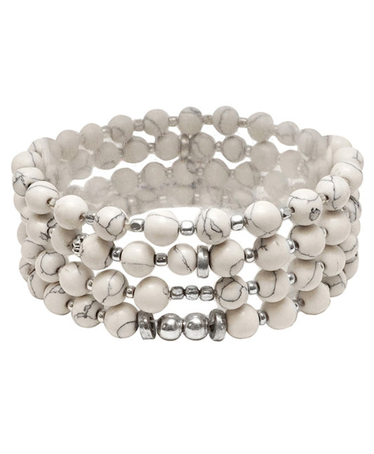 Clay Bead Stackable Bracelet