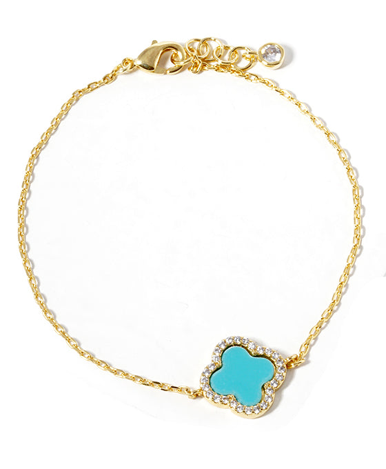 Gold Dipped Clover Bracelet