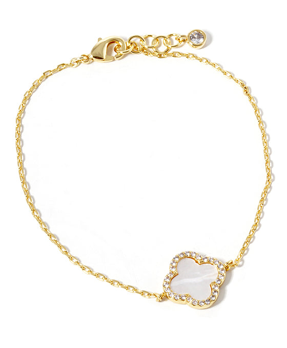 Gold Dipped Clover Bracelet