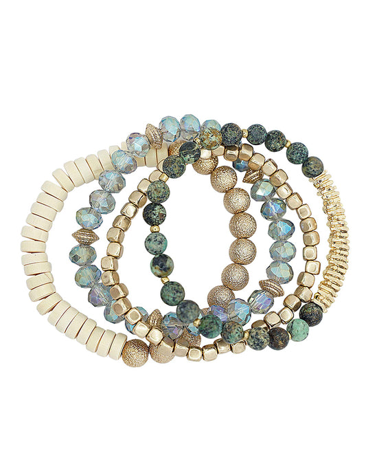 Multi Bead Stretch Bracelet