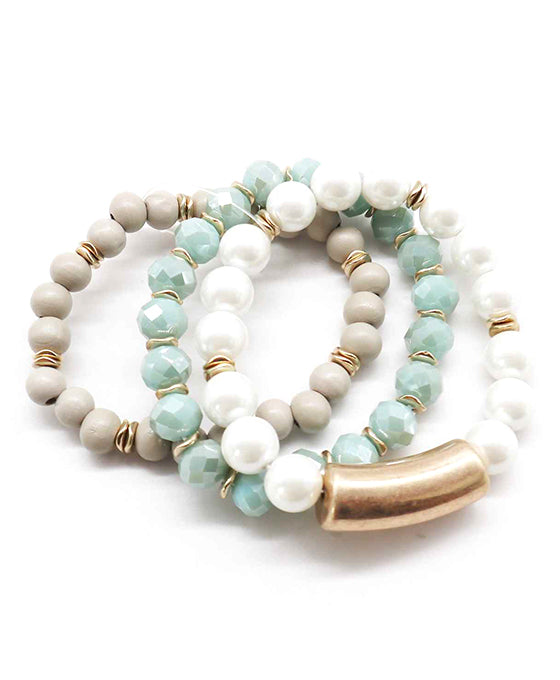 Multi Bead Stretch Bracelet