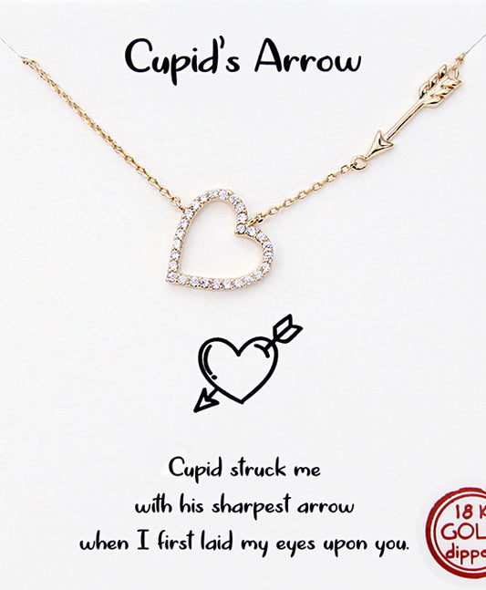 Heart & Arrow CZ Necklace