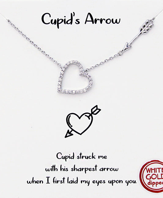 Heart & Arrow CZ Necklace