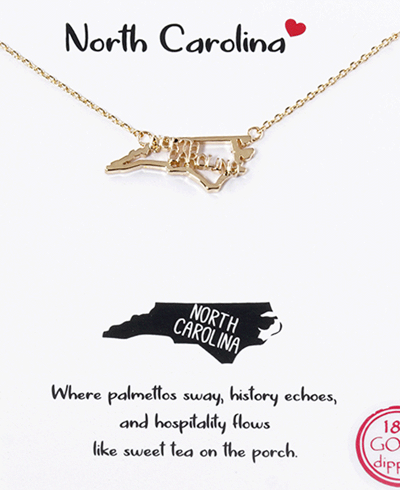 State Map Necklace