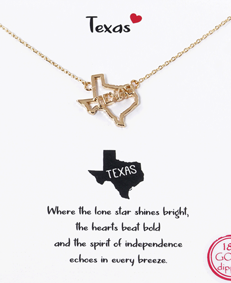 State Map Necklace