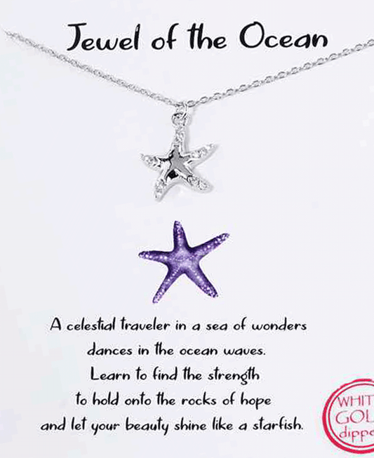 Starfish CZ Necklace