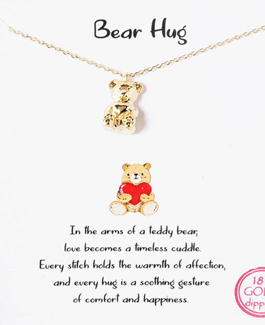 Teddy Bear Pendant Necklace