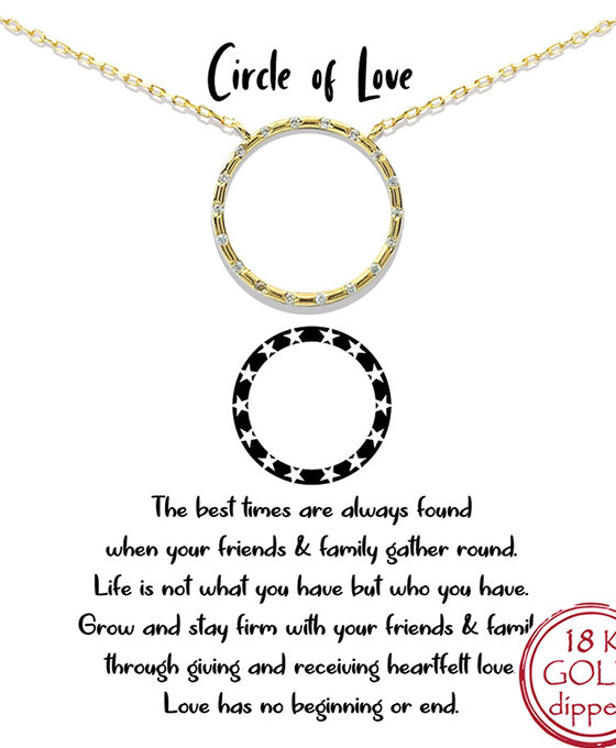 CZ Open Circle Necklace