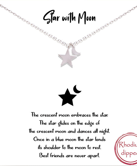 Star & Crescent Moon Necklace