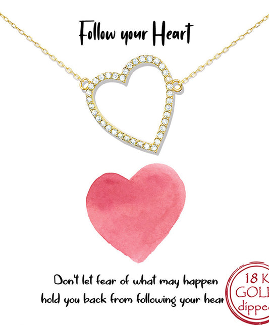 CZ Heart Necklace