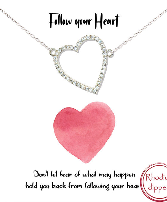 CZ Heart Necklace