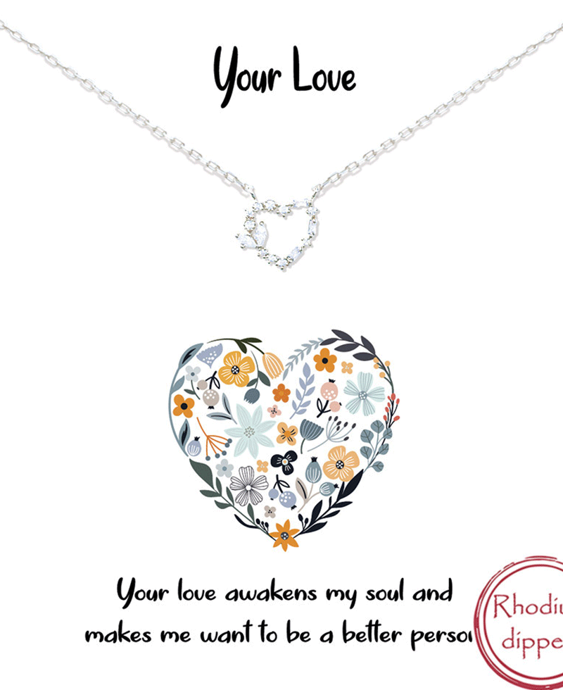 CZ Heart Necklace