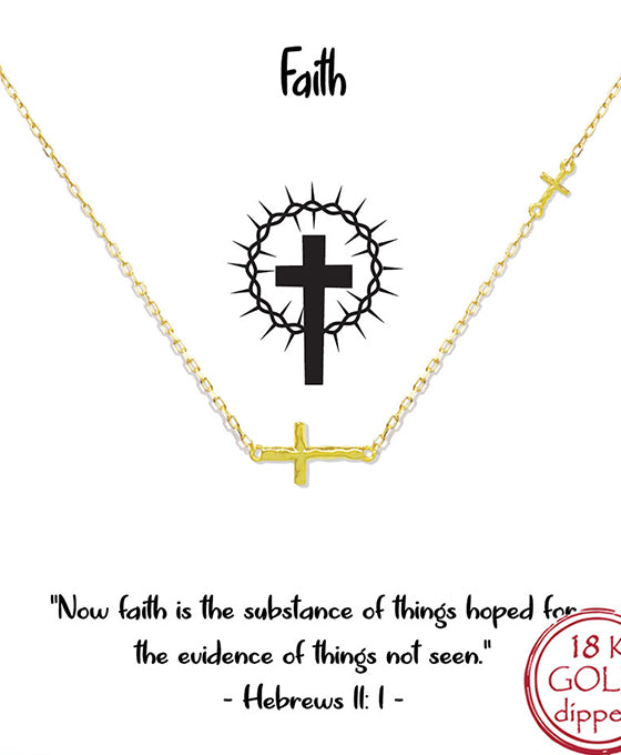 Two Cross Necklace