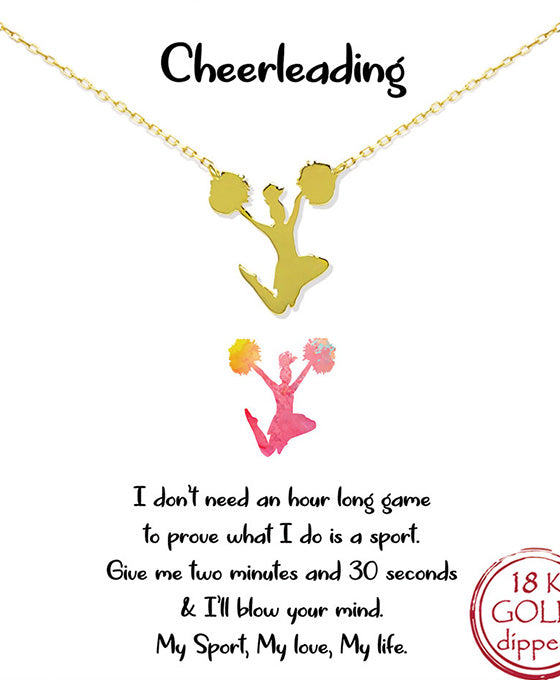 Cheer Leader Pendant Necklace