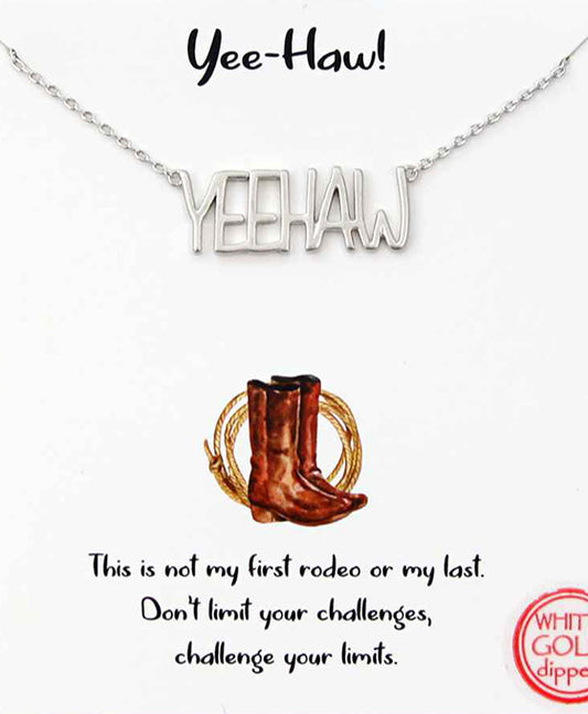 YeeHaw Word Necklace