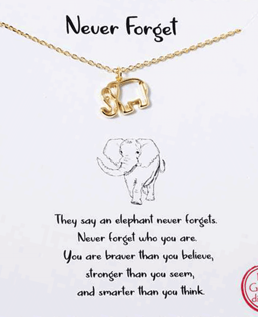 Halo Elephant Necklace