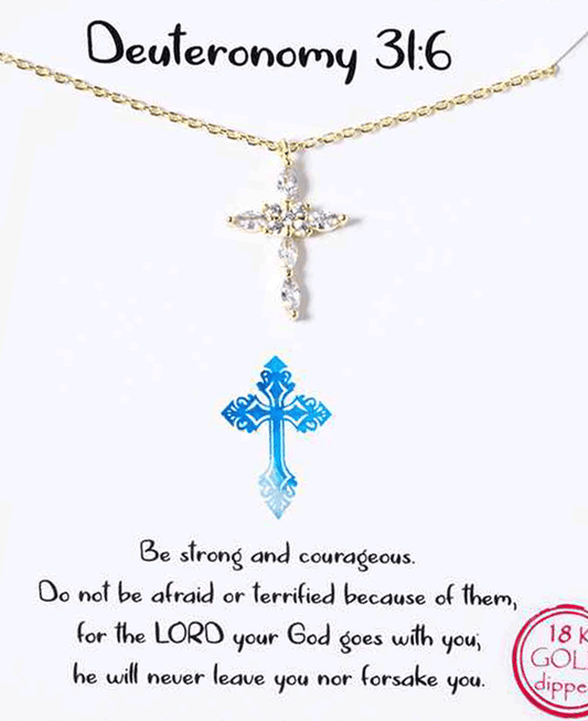 Cross CZ Necklace