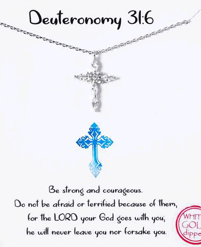 Cross CZ Necklace