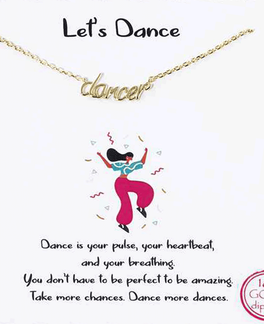 Dancer Script Necklace