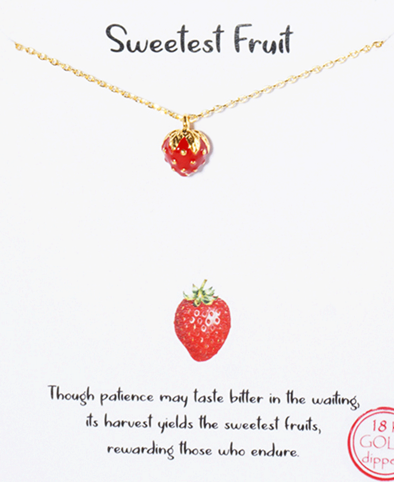 Strawberry Pendant Necklace