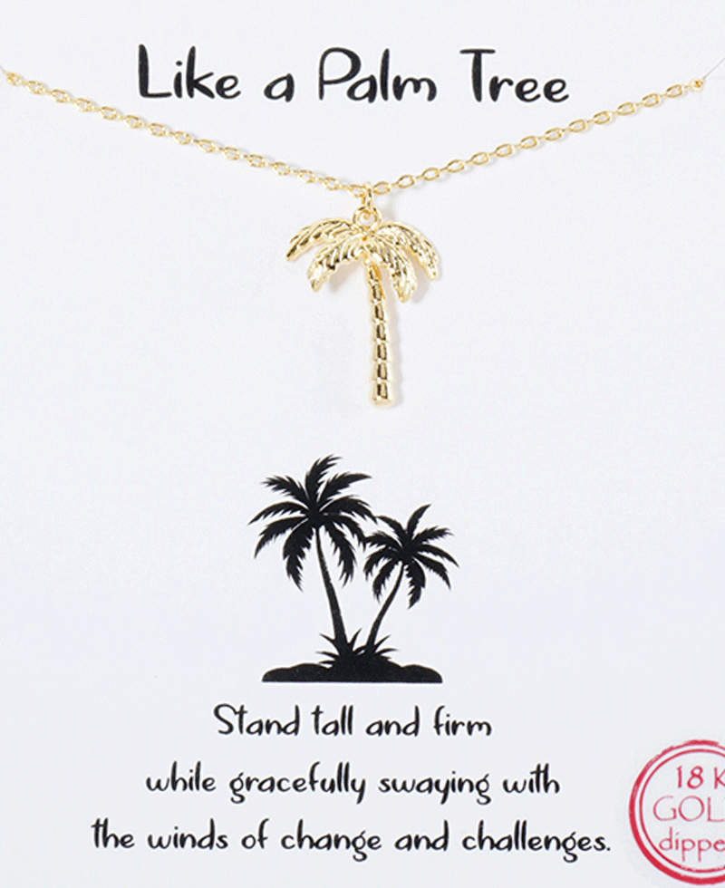 Palm Tree Necklace