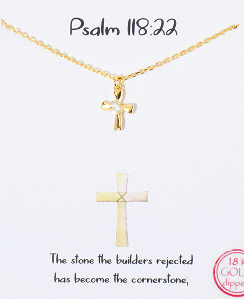 Cross CZ Necklace