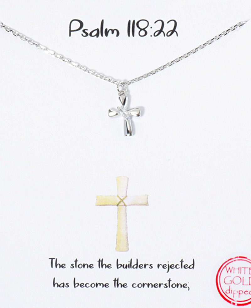 Cross CZ Necklace