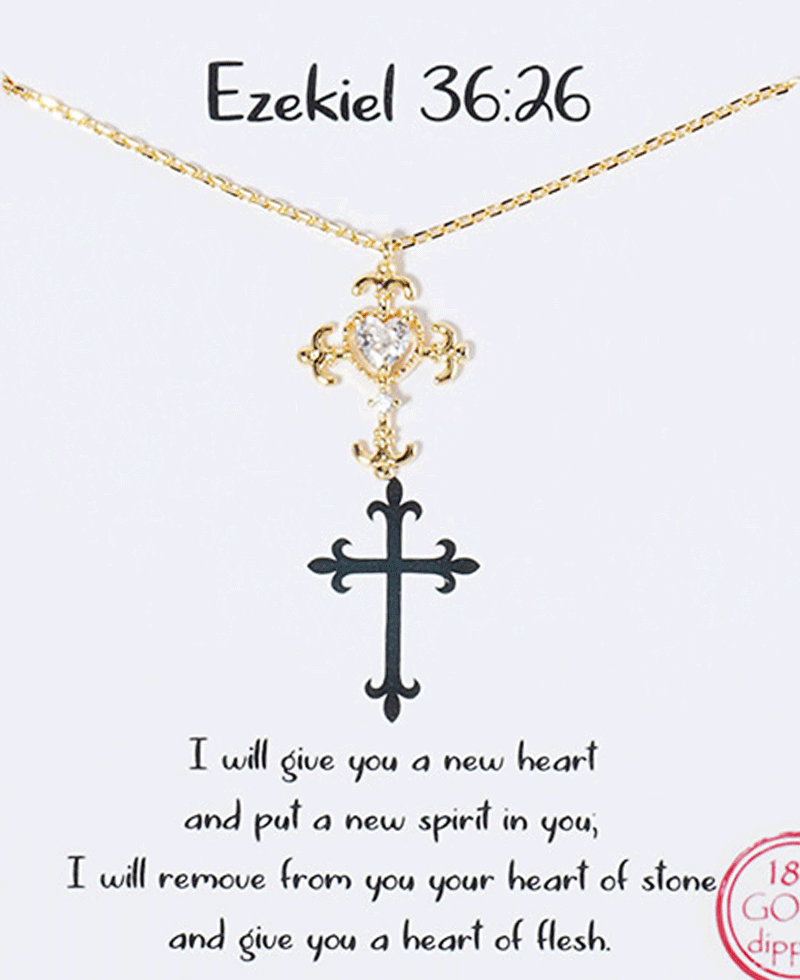 Cross CZ Necklace