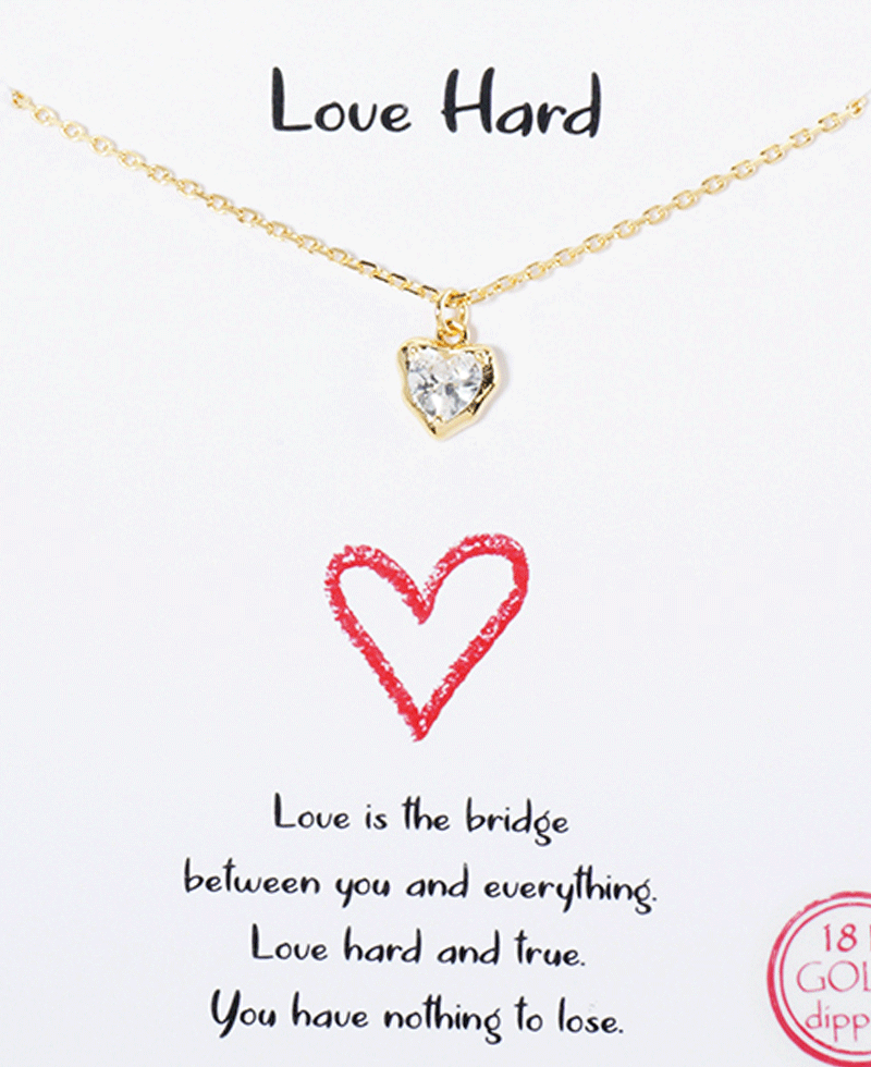 Heart CZ Necklace