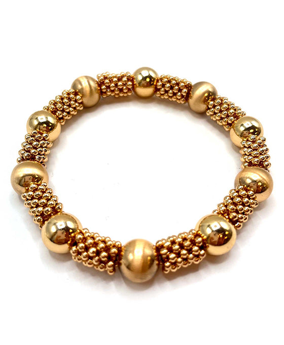 Round Ball Accent Stretch Bracelet