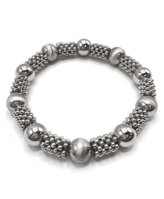 Round Ball Accent Stretch Bracelet