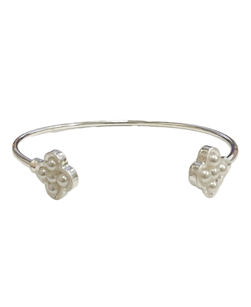 Metal Clover Cuff Bracelet