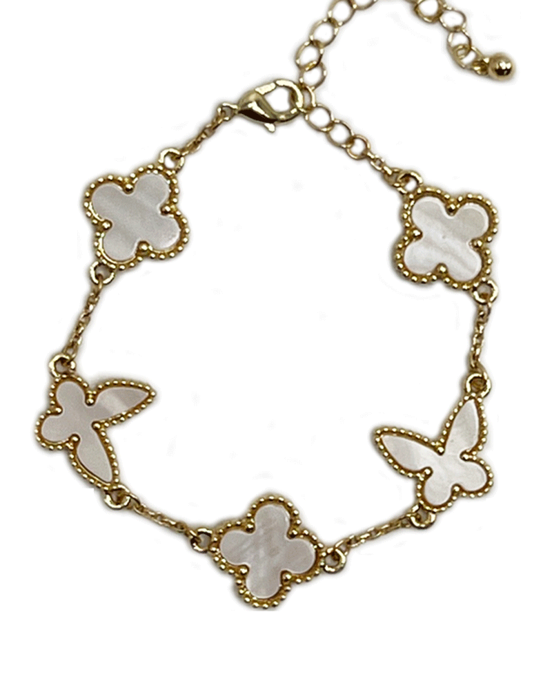 Clover & Butterfly Shape Bracelet