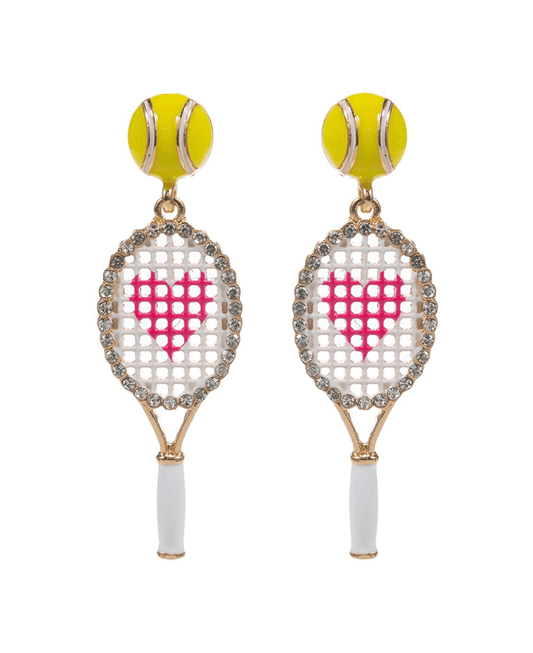 Tennis Enamel Post Earring