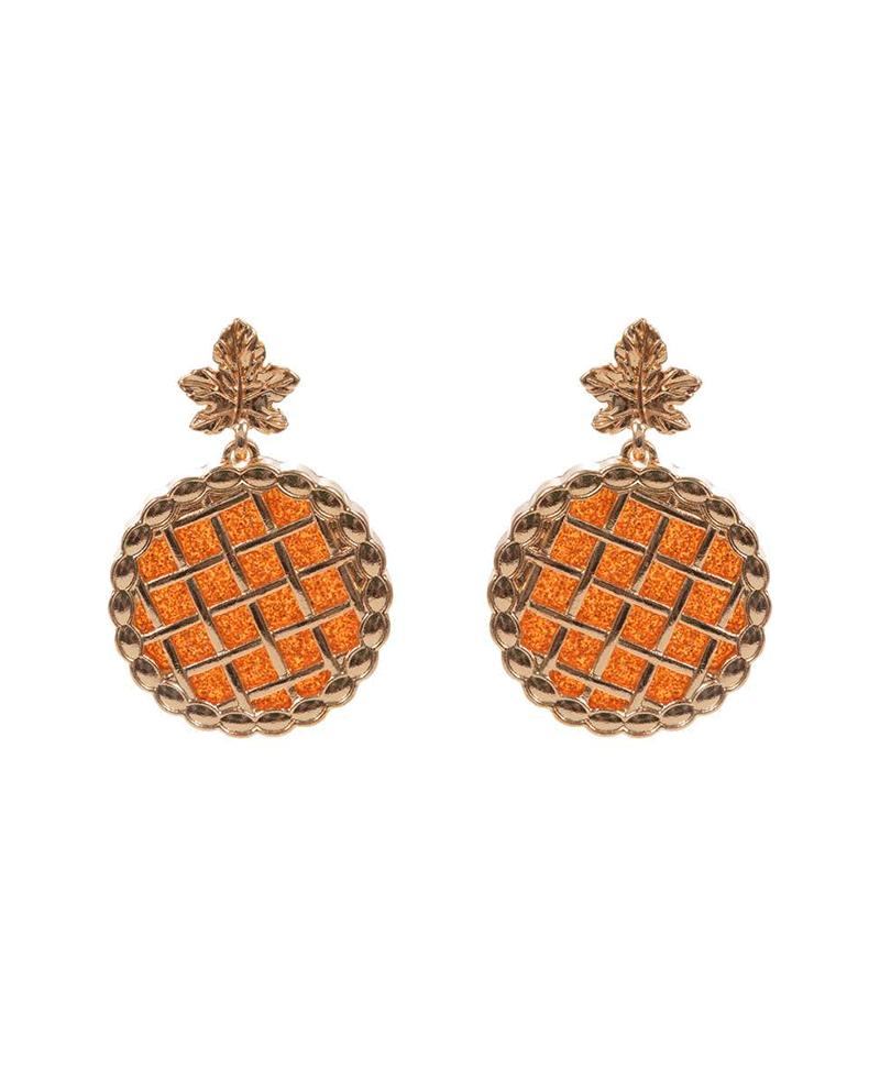 Pumpkin Pie Metal Post Earring