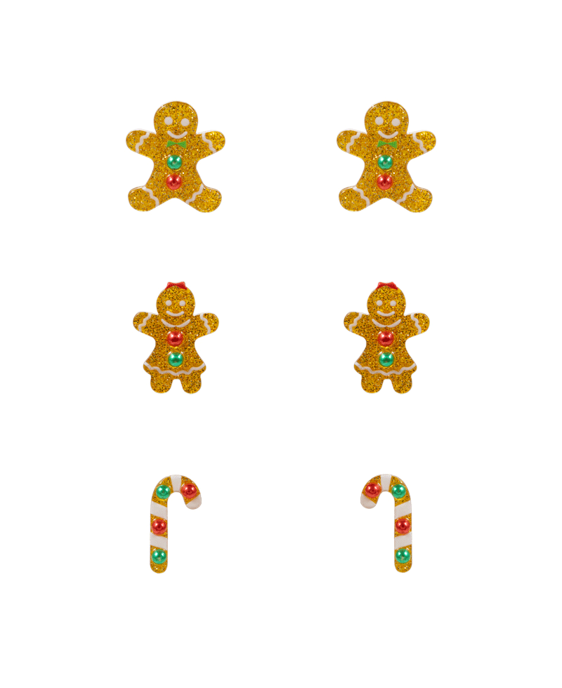 Christmas 3 Set Multi Earring - 1.0"