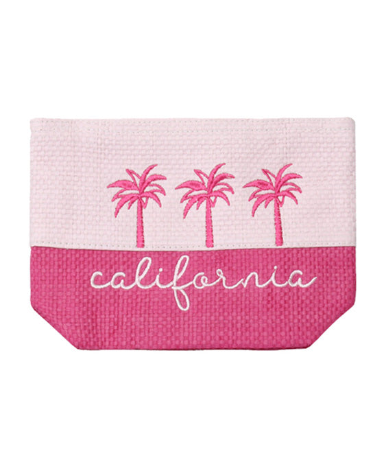 2 Tone Letter California Pouch Bag