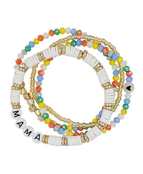 Mama Glass / Rubber / Metal Bracelet