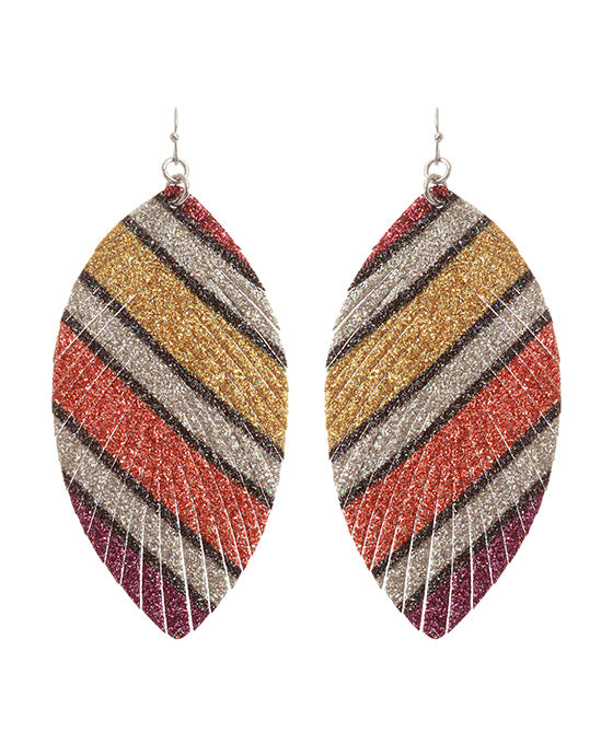 Glitter Fringe Earring