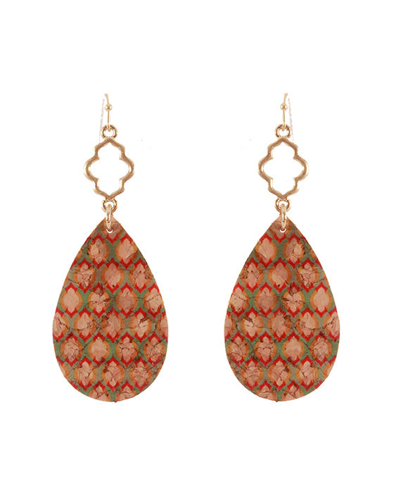 Cork Moroccan Earring