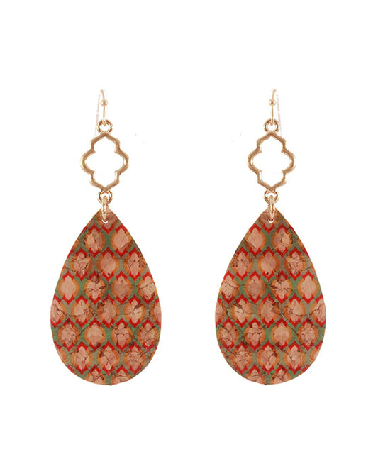 Cork Moroccan Earring