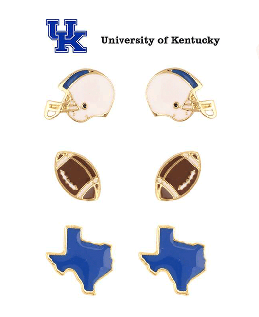 Epoxy Gameday 3 Pair Earring