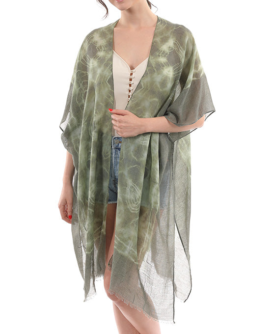 Tye Dye Poncho Kimono