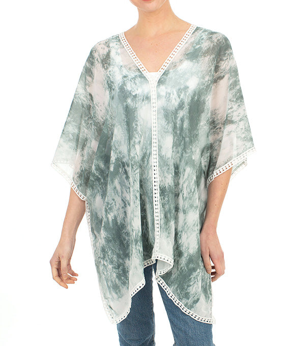 Tie Dye Poncho Cape