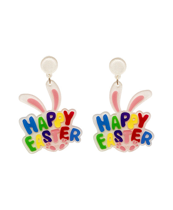 Happy Easter Acrylic Earring