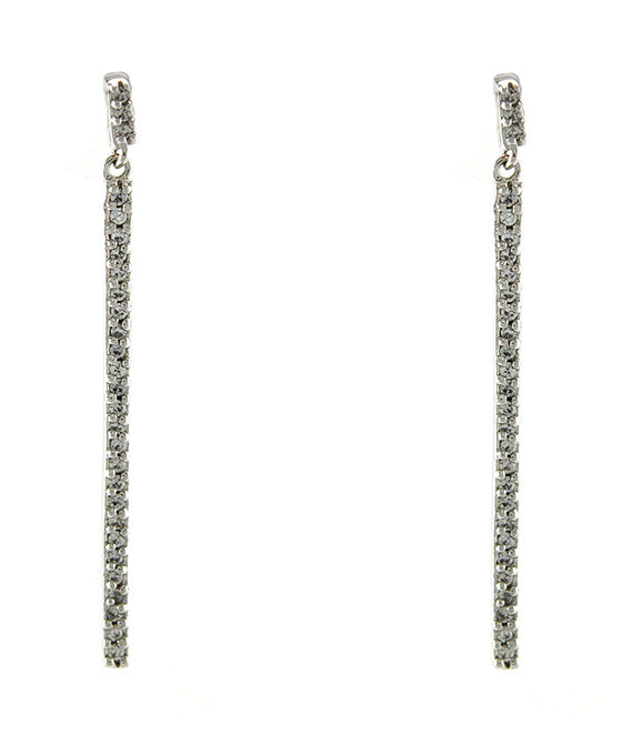 CZ Delicate Bar Dangle Earring