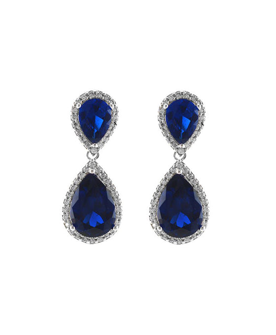 CZ Tear Drop Earring